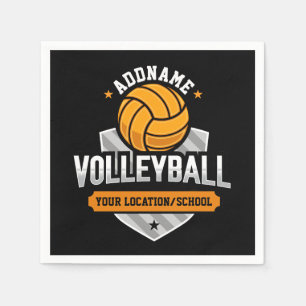 Volleybal ADD TEKST School Varsity Team Speler Servet