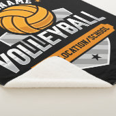 Volleybal ADD TEKST School Varsity Team Speler Sherpa Deken (3/4)
