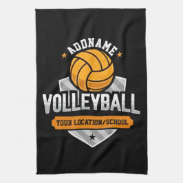 Volleybal ADD TEKST School Varsity Team Speler Theedoek