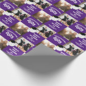 Volleybal Afstudeersport Paars Cadeaupapier (Hoek)