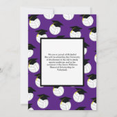 Volleybal Afstudeersport Paars Kaart (Achterkant)