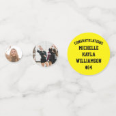 Volleybal Afstudeersporten Geel Confetti (Voorkanten)
