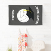 Volleybal Afstudeersporten Grijs Spandoek (Insitu)