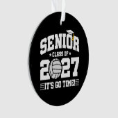 Volleybal Afstudeertijd Seniorklas 2027 Ornament (voorkant)