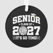 Volleybal Afstudeertijd Seniorklas 2027 Ornament (achterkant)