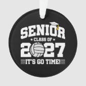 Volleybal Afstudeertijd Seniorklas 2027 Ornament (voorkant)