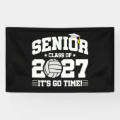 Volleybal Afstudeertijd Seniorklas 2027 Spandoek (Horizontaal)