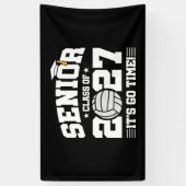 Volleybal Afstudeertijd Seniorklas 2027 Spandoek (Verticaal)