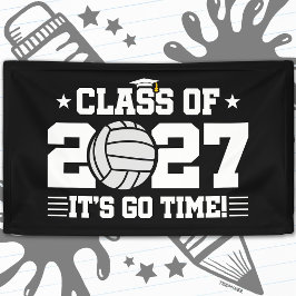 Volleybal Afstudeertijd Seniorklas 2027 Spandoek
