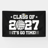 Volleybal Afstudeertijd Seniorklas 2027 Spandoek (Horizontaal)