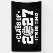Volleybal Afstudeertijd Seniorklas 2027 Spandoek (Verticaal)
