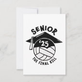 Volleybal Afstuderen 2025 Bedankkaart (Voorkant)