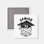 Volleybal Afstuderen 2025 Magneet (Voorkant / Achterkant)