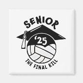 Volleybal Afstuderen 2025 Magneet (Voorkant)