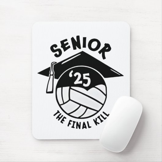 Volleybal Afstuderen 2025 Muismat (Met muis)