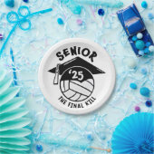 Volleybal Afstuderen 2025 Papieren Bordje (Feest)