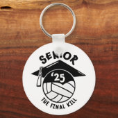 Volleybal Afstuderen 2025 Sleutelhanger (Voorkant)