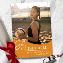 Volleybal Afstuderen Aankondiging Uitnodiging