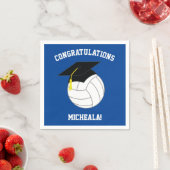 Volleybal Afstuderen Blauw Servet (Insitu)