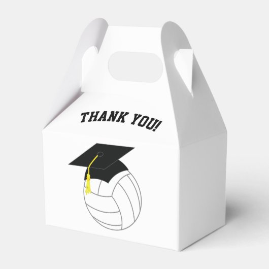Volleybal Afstuderen Sport Bedankdoosjes (Voorkant Zijde)