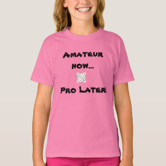 Volleybal - Amateur nu... Pro later! -gepersonalis T-shirt
