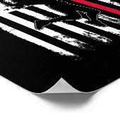 Volleybal Amerikaanse vlag voor meisjes jongens ma Poster (Hoek)