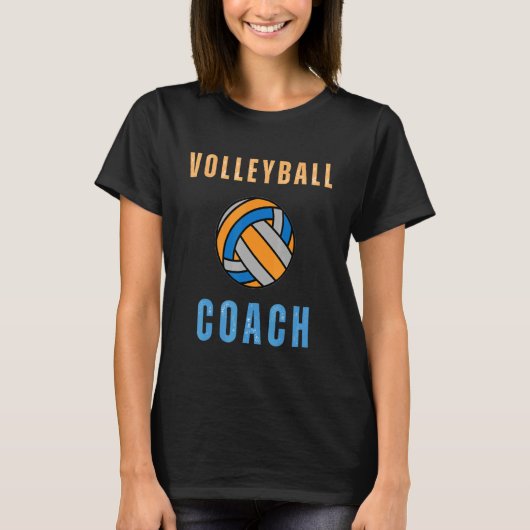 Volleybal assistent-coach Moeder Sport Team Coachi T-shirt (Voorkant)