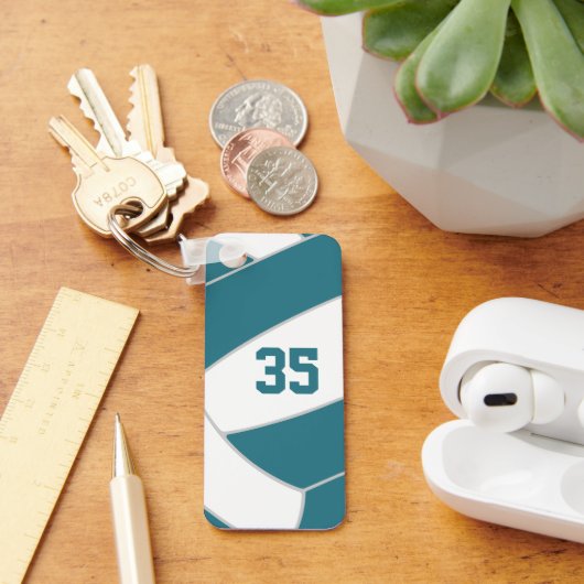 volleybal atleet team geschenken onder 10 blauwgro sleutelhanger (Bureau)