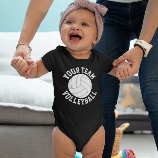 Volleybal Baby Teamnaam, Spelernaam en Nummer Romper