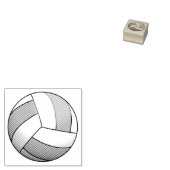 Volleybal Bal 1x1 Rubberstempel (Gestempeld)