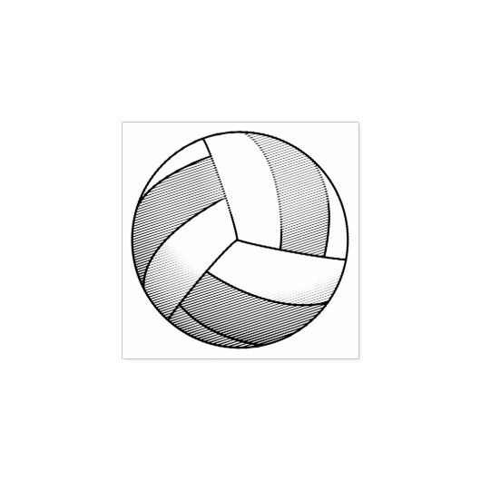Volleybal Bal 1x1 Rubberstempel (Afrduk)