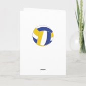 Volleybal Bal Dank je Coach Kaart (Achterkant)