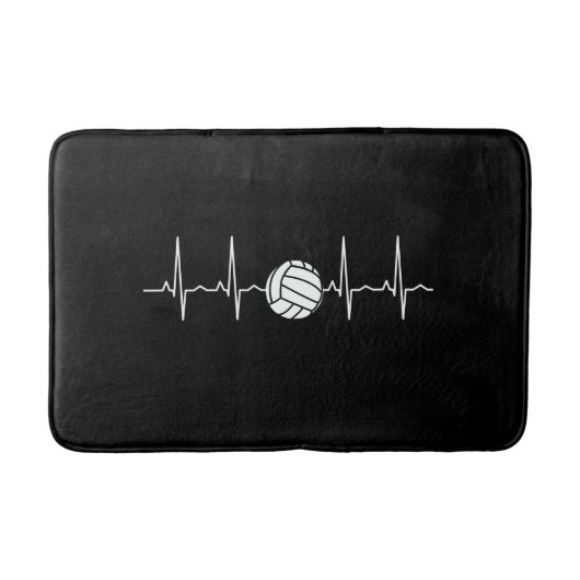 Volleybal Bal Hartslag Badmat (Voorkant)