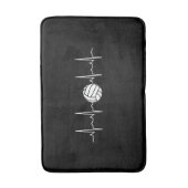 Volleybal Bal Hartslag Badmat (Voorkant Verticaal)