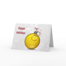 volleybal bal ornament kerstgroeten