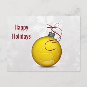 volleybal bal ornament Kerstkaarten Feestdagenkaart