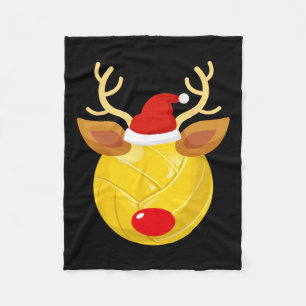 Volleybal bal Rendier Santa Hat Kerstmis Pajam Fleece Deken