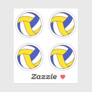 Volleybal ballen pack sticker