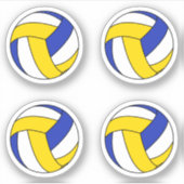 Volleybal ballen pack sticker (Voorkant)