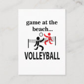 Volleybal Beach Volleybal Sport Coach Visitekaartje (Voorkant)