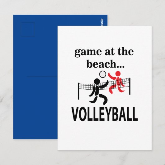 Volleybal Beachvolleybal Briefkaart (Voorkant / Achterkant)