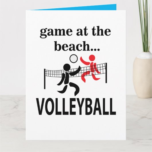 Volleybal Beachvolleybal Kaart (Voorkant)