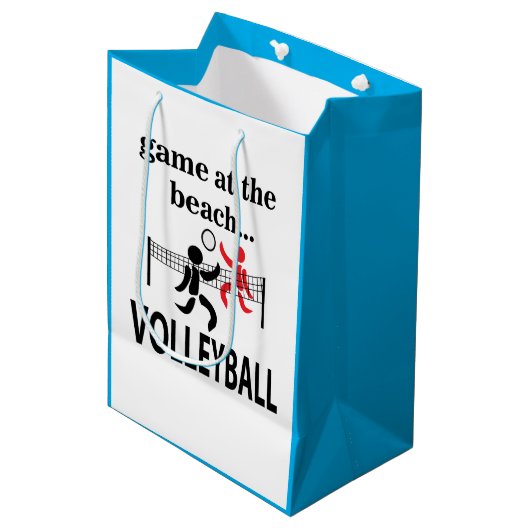 Volleybal Beachvolleybal Medium Cadeauzakje (Voorkant Gekanteld)