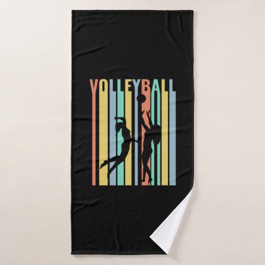 Volleybal Beachvolleyball Retro Badhanddoek (Badhanddoek)
