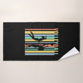Volleybal Beachvolleyball Retro Badhanddoek (Badhanddoek)