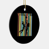 Volleybal Beachvolleyball Retro Keramisch Ornament (Rechts)