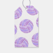 Volleybal bedankkaart cadeaulabel (Achterkant)