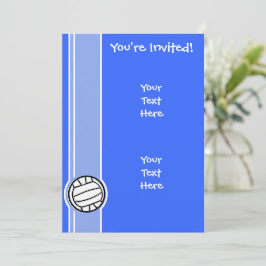 Volleybal; Blauw Kaart (Staand voorkant)