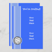 Volleybal; Blauw Kaart (Voorkant / Achterkant)