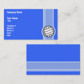 Volleybal; Blauw Visitekaartje (Voorkant / Achterkant)